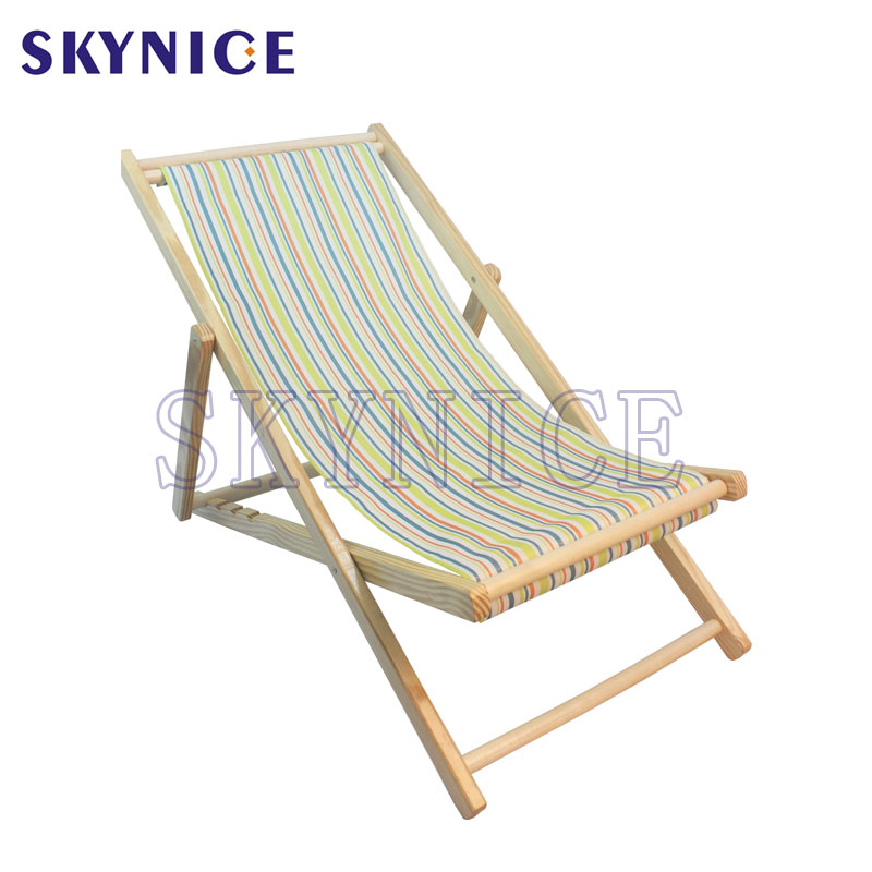 Πτυσσόμενη ξύλινη παραλία Sling Chair Chair